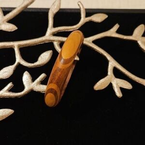 NWOT Natural Acai Wood Bead Bracelet - Sustainable Artisan Jewelry